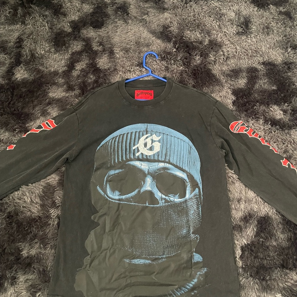 Graphic Long Sleeve Tee - Black